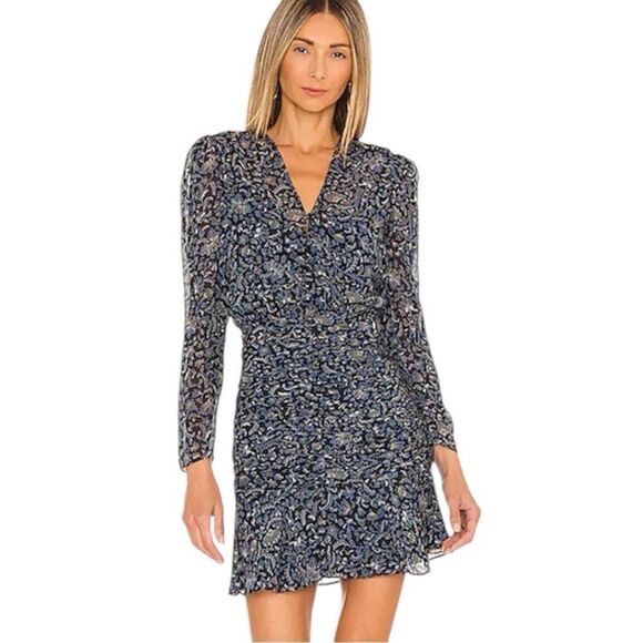 NWT Veronica Beard ROSALIA Silk Mini DRESS
BLACK Blue MULTI Size 6 Revolve - Picture 9 of 16